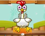 Chicken egg challenge vicces HTML5 játék