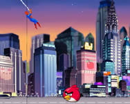 vicces - Spiderman save Angry Birds